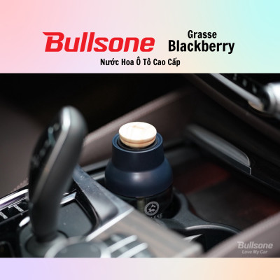 Nước Hoa Ô Tô Cao Cấp Bullsone Grasse Blue 100ml Blackberry/Aqua/Apple Mango/Sicilian Lime - Hàng Chính Hãng