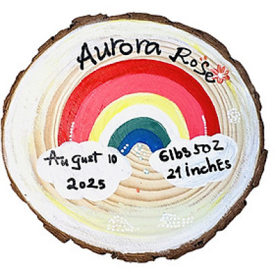 Tranh Vẽ Tay Trên Gỗ Aurora Rose Decor Trang Trí Quán Cà Phê Resort Handmade Độc Bản