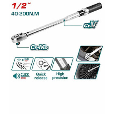 CẦN SIẾT LỰC 1/2" TOTAL THPTW200N2 - HÀNG CHÍNH HÃNG