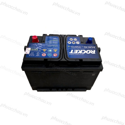 Bình Ắc Quy 12V-70Ah, Ắc Quy ROCKET AGM 70 L3