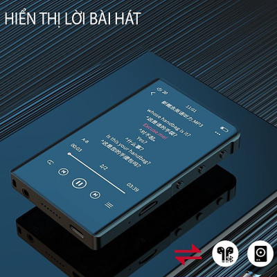 Ruizu H9 - Máy Nghe Nhạc Lossless, Bluetooth 5.0, Màn Hình Cảm Ứng, Xem Video Full HD, Có Loa Ngoài (32GB) - Hàng Chính Hãng