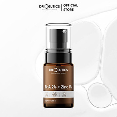 DRCEUTICS Serum Kẽm BHA 2% + Zinc PCA 1% DrCeutics giảm mụn và giảm tiết dầu 30g