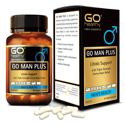 GO MAN PLUS 30 VIÊN - Viên uống tăng cường sinh lý nam, cải thiện và làm chậm quá trình mãn dục nam nhập khẩu chính hãng GO Healthy New Zealand