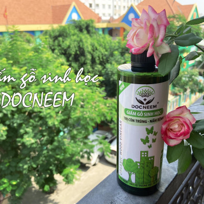 Giấm Gỗ Sinh Học DOCNEEM xua đuổi côn trùng sâu bệnh, trị nấm, bọ trĩ, nhện, rệp, dạng hữu cơ an toàn tuyệt đối, chai dạng phun, dung tích 500ml, chính hãng thương hiệu DOCNEEM