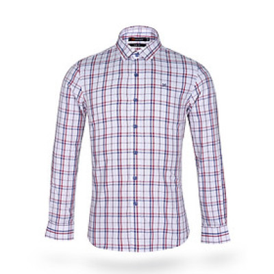 Áo sơ mi nam tay dài form ôm slim fit Khatoco A1MD468S1-CNCR291-2502-D