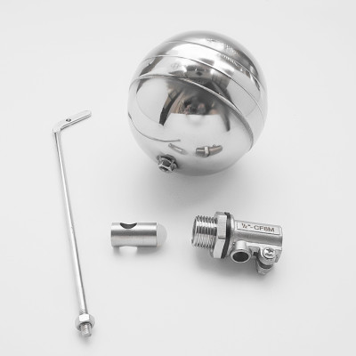 Van cơ, phao Inox ren ngoài 21mm