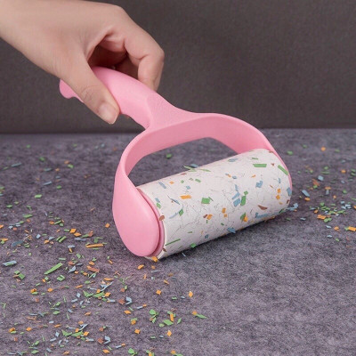 Set cây lăn và 6 lõi lăn bụi quần áo, sofa, ga giường,  đa năng, tiện dụng, hiệu quả