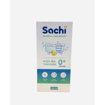 Nước tắm gội thảo dược SACHI cho bé chiết xuất 100% thiên nhiên chai 500ml