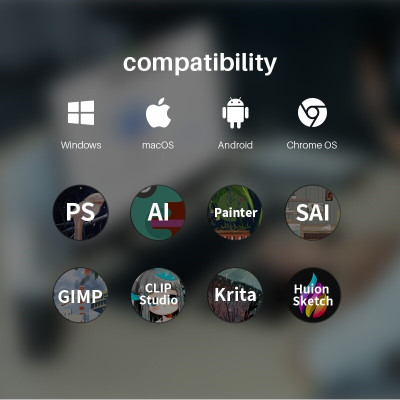 Bảng Vẽ Điện Tử Đồ Họa HUION H580X INSPIROY Kỹ Thuật Số Kèm Bút Vẽ PW100 - Hàng Nhập Khẩu