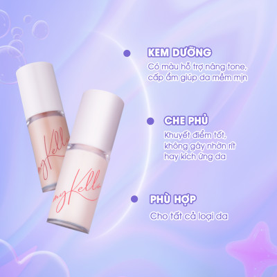 Kem Lười - Kem Dưỡng Trang Điểm myKella Nâng Tone Da, Che Phủ Hoàn Hảo, Dưỡng Da Bóng Khỏe & Phù Hợp Với Mọi Loại Da - Glass Skin Tinted Moisturiser 30ml