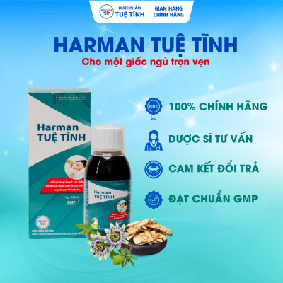 [Combo 3 Hộp] Siro An Thần Ngủ Ngon Harman Tuệ Tĩnh - Hỗ trợ an thần, giúp dễ ngủ, ngủ ngon sâu giấc