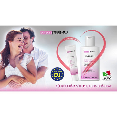 Dung Dịch Vệ Sinh Cho Nam & Nữ Giúp Làm Sạch, Giảm Nấm Phụ Khoa DottorPrimo Emergyn (Chai 100ml)