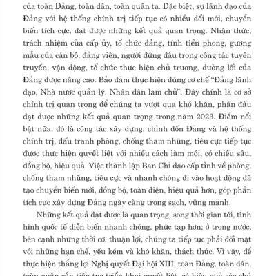 Sách - Xây Dựng Đảng Và Hệ Thống Chính Trị Trong Sạch, Vững Mạnh - Góp Phần Thực Hiện Thắng Lợi Nghị Quyết Đại Hội XIII Của Đảng