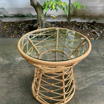 Bộ bàn ghế ban công sân vườn Juno Sofa nhựa đan giả mây 