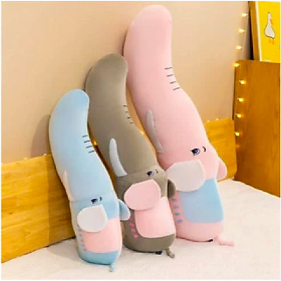 Thú nhồi bông con voi vòi to đáng yêu - Size từ 70cm đến 120cm - Quà tặng gấu bông con voi êm mịn cho bé