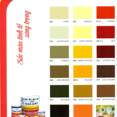 Sơn dầu Galant màu Emeraid Garden 508_ 0.8L