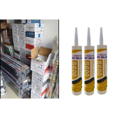Keo Silicone S600-5 Hộp; Hộp=25 Lon/300ml; Màu Trong