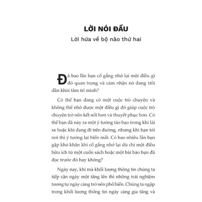 Buiding A Second Brain - Thiết Lập Bộ Não Thứ Hai (1980)