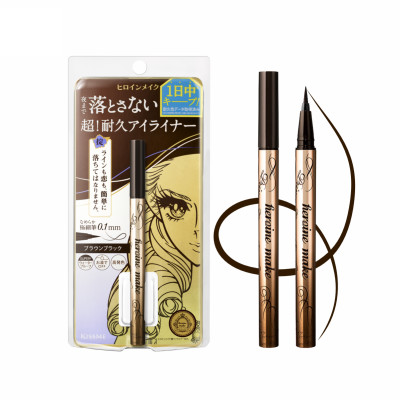 Bút Kẻ Mắt Nước Chống Trôi Không Lem Nét Kẻ Siêu Mãnh Màu Nâu Đen Kissme Heroine Make Eyeline (0.4 mL)