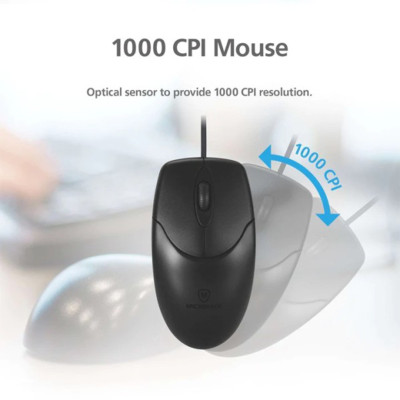 Bộ bàn phím chuột có dây MicroPack COMBO LITE KM-2003 - Hàng Chính Hãng