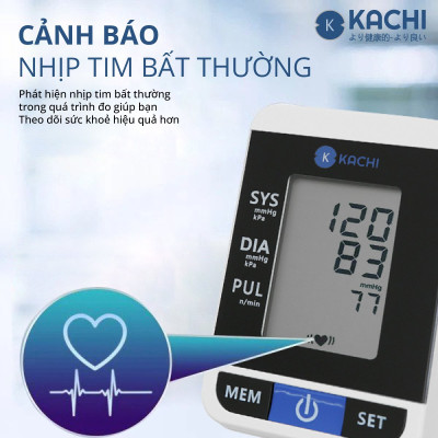 Máy đo huyết áp tự động Kachi MK167 - Hàng chính hãng