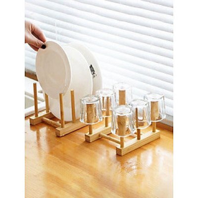 Giá tre treo cốc, đĩa, sách để bàn ECOHUB 3-5 ngăn cao 10cm