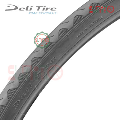 Vỏ tanh thép DELI Tire S-601 đen gai sóng gắn xe đạp đua