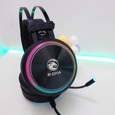 Tai nghe Gaming E-Dra EH412 Pro Pink 7.1 Led RGB - Hàng Chính Hãng