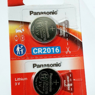 Vỉ 5 viên Pin nút Panasonic 3V CR-2016/5BE - Hàng chính hãng