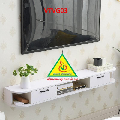 Kệ Ti Vi Treo Tường Trang Trí VTVG03 - Nội Thất Lắp Ráp