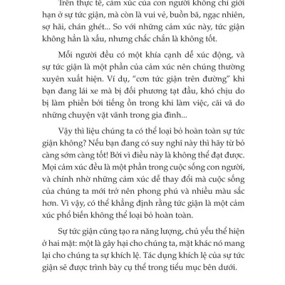 Tâm Lý Học Về Khắc Chế Cơn Giận - Đừng Để Cơn Giận Thay Đổi Con Người Bạn