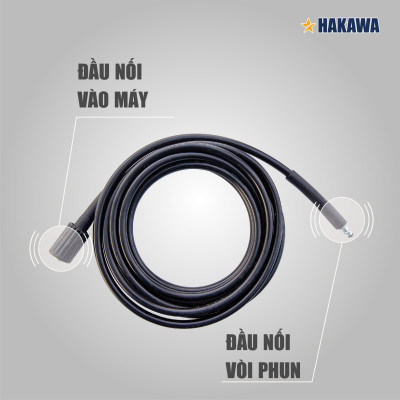Ống dây xịt rửa xe chính hãng HAKAWA - Dài 12 mét