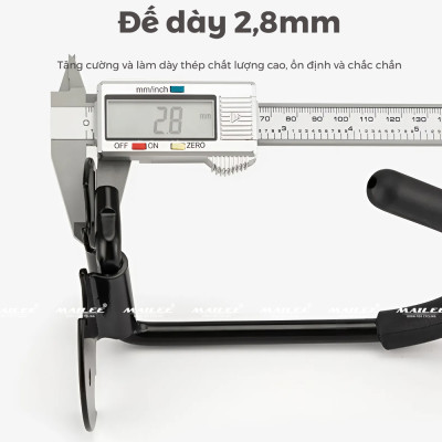 Móc treo xe đạp địa hình nằm dọc (bản lề rộng) gắn tường BG-259, giá trưng bày xe đạp móc sắt - Mai Lee