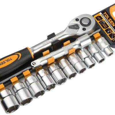 BỘ 12 CHI TIẾT ĐẦU TUÝP TỰ ĐỘNG 1/2 INCH TOLSEN 15152 - HÀNG CHÍNH HÃNG