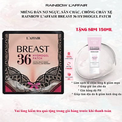 2 hộp 10 cặp miếng dán chăm sóc da ngực, săn chắc, chống chảy xệ Rainbow L