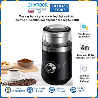 Máy xay hạt và phê và các loại hạt ngũ cốc Shardor CG638B - HÀNG NHẬP KHẨU