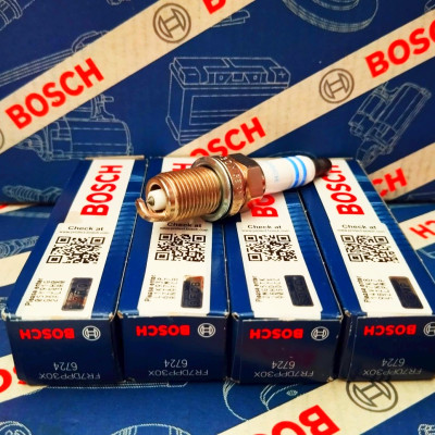 Bộ 04 Bugi Bosch Chân Ngắn (Platinum) FR7DPP30X Cho Mercedes BMW