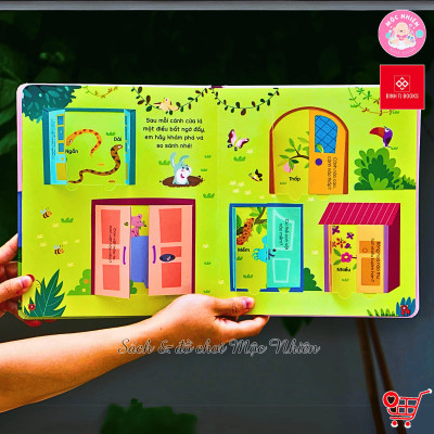 Sách tương tác - Lift the flap - Lật mở khám phá - So sánh - Đinh Tị Books