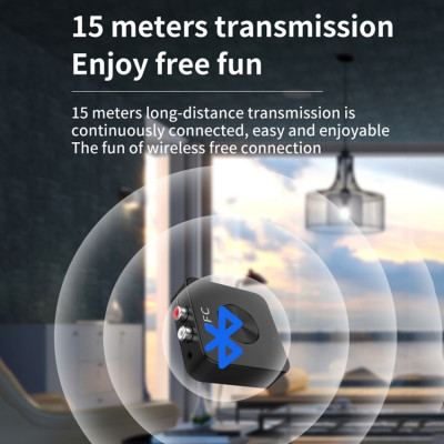 SOAIY Bộ Thu Tín Hiệu Âm Thanh AUX RCA Bluetooth BT-21 - Hàng Nhập Khẩu