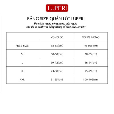 Quần Lót Nữ Cotton LUPERI LU3QL717 Phối Ren Cạp Cao Định Hình Eo Thon Gọn Chất Liệu Mềm Mịn Co Giãn Kháng Khuẩn Khử Mùi