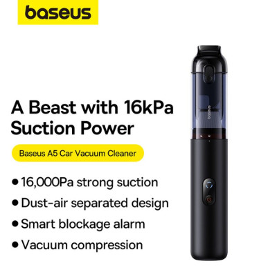 Máy hút bụi cầm tay Baseus A5 Car Vacuum Cleaner 130W 16000pa 7500mAh- hàng chính hãng