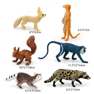 Bộ 24 đồ chơi Thú Rừng Châu Phi đặc nguyên khối thế giới động vật Animal World vua sư tử cho bé