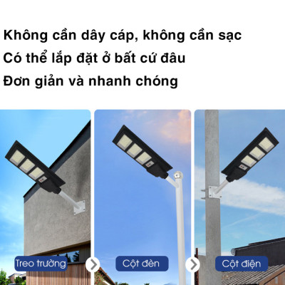 Đèn năng lượng mặt trời 200w,300w,400w - Công nghệ Chip LED, độ sáng cao- D1383
