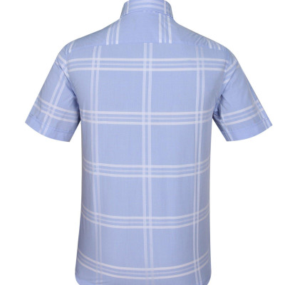 Áo sơ mi nam KHATOCO ngắn tay kẻ caro A1MN468T2-CNCR070-2409-N