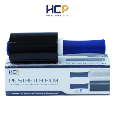 Cuộn Màng PE HCP Có Tay Cầm Dễ Dàng Quấn Hàng Hóa