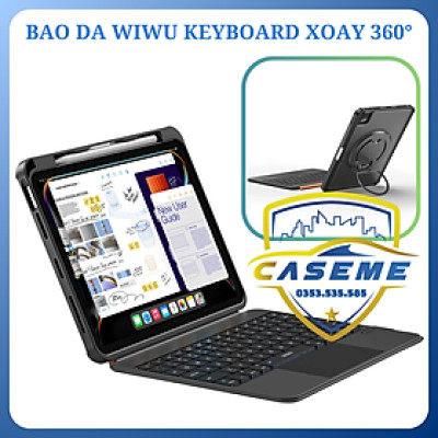 Bao da bàn phím Wi WU MK-007 Pro 360° cho iPad Pro M4 11 inch – Bàn phím cắt kéo siêu nhạy, Touchpad thông minh, pin 500mAh - Hàng Chính Hãng