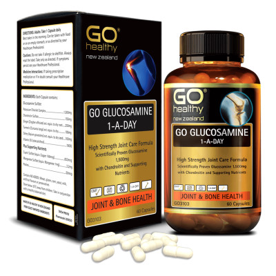 GO GLUCOSAMINE 1-A-DAY 1500mg 60 VIÊN- Viên uống bổ xương khớp nhập khẩu chính hãng GO Healthy New Zealand