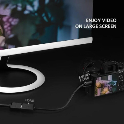 Ugreen UG2013420134TK Màu Đen Đầu chuyển đổi Micro HDMI sang HDMI âm - HÀNG CHÍNH HÃNG