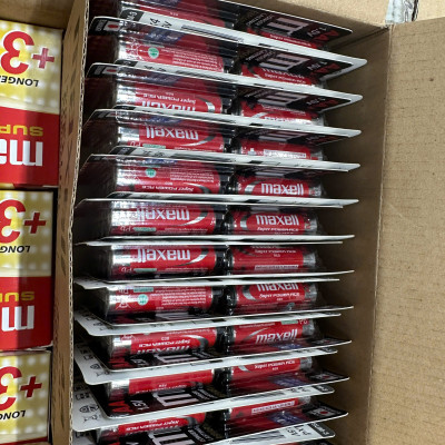 Pin tiểu AAA/ 3A Maxell R6P hàng siêu thị - Vỉ 4 viên, hộp 36 viên - Hang chính hãng