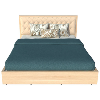 Giường ngủ cao cấp Tundo màu vàng sồi 160cm x 200cm